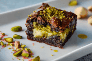 Pistachio Cheesecake Brownies