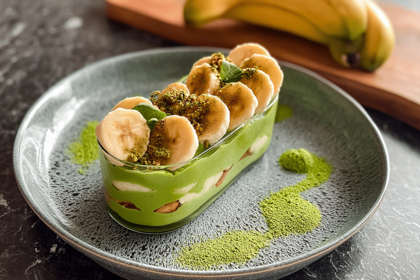 Matcha Banana Pudding