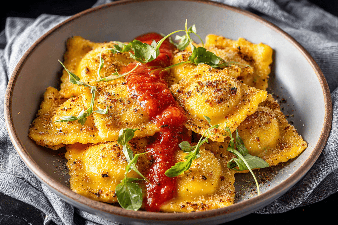 Easy Pan-Fried Ravioli