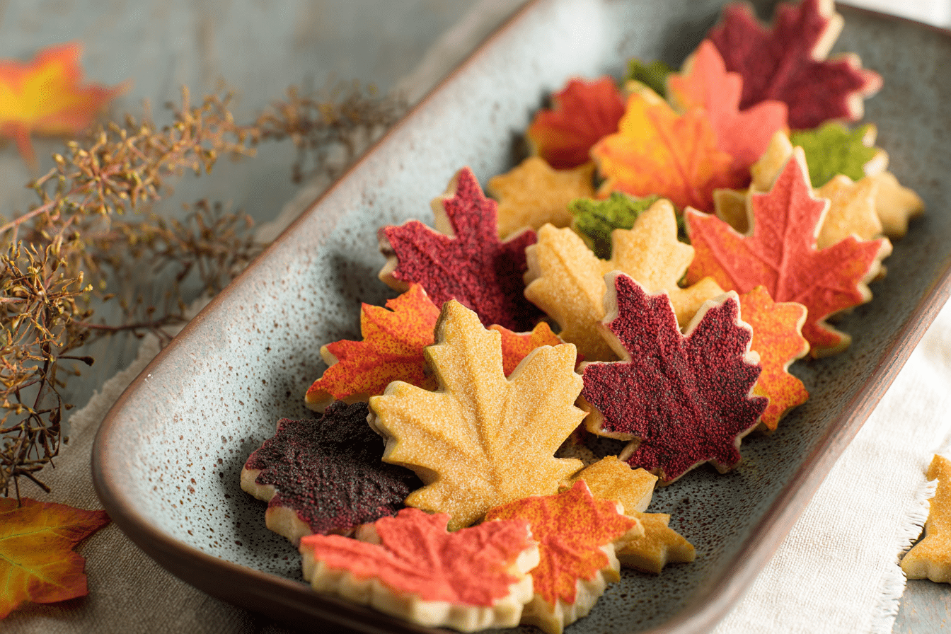 Fall Leaf Cut Out Cookies