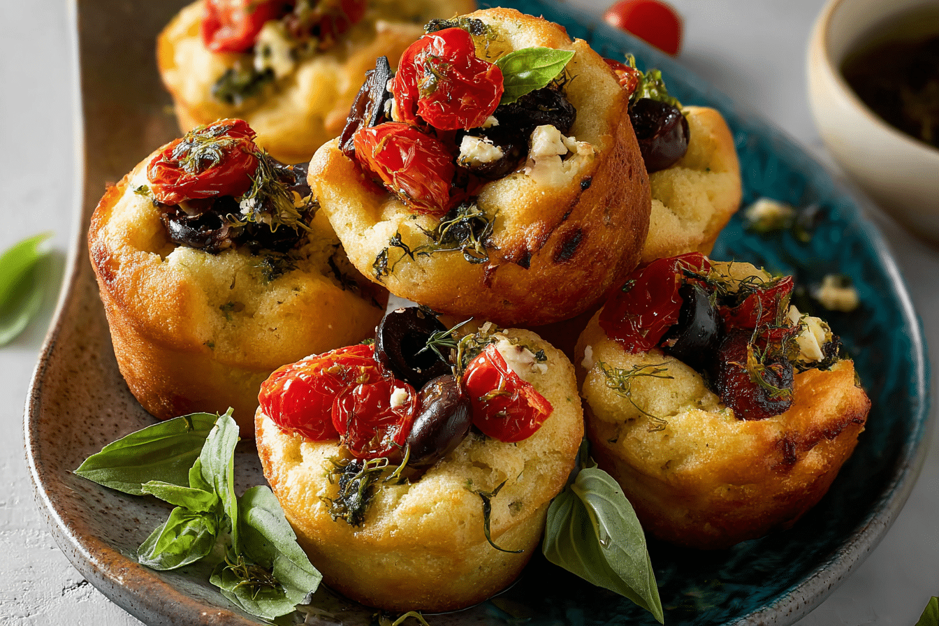 Easy Focaccia Muffins