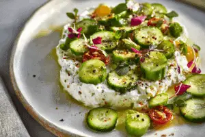 Cucumber Cottage Cheese Dip