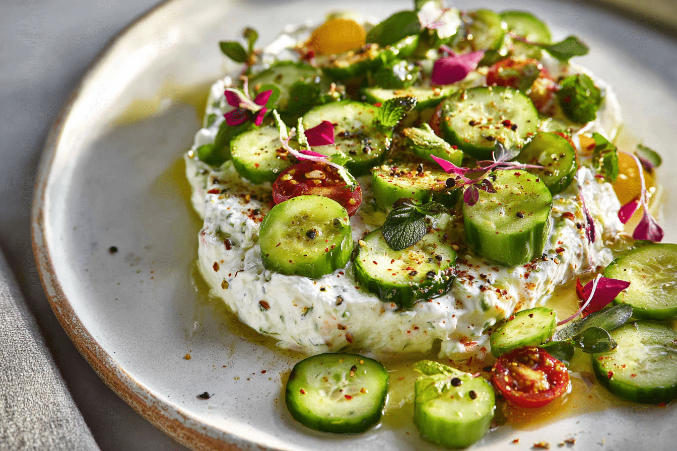 Cucumber Cottage Cheese Dip
