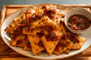 Hot Harissa Pita Chips