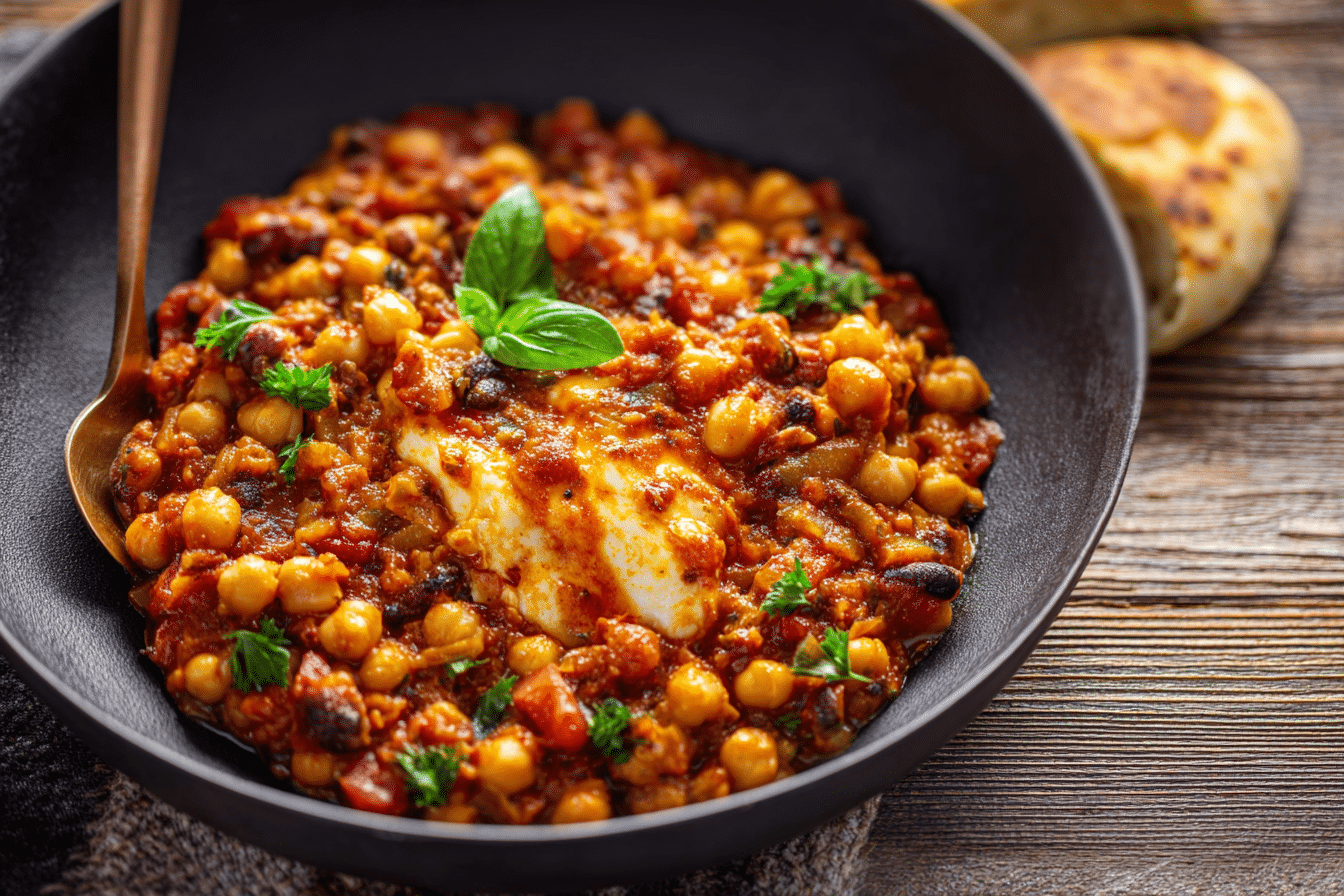 One-Pot Chickpeas and White Beans