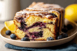 Lemon Blueberry Babka