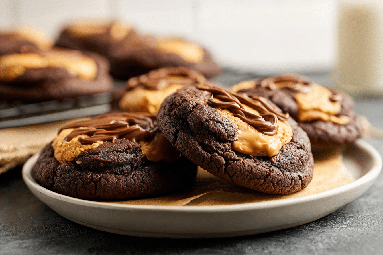 Buckeye Brownie Cookies