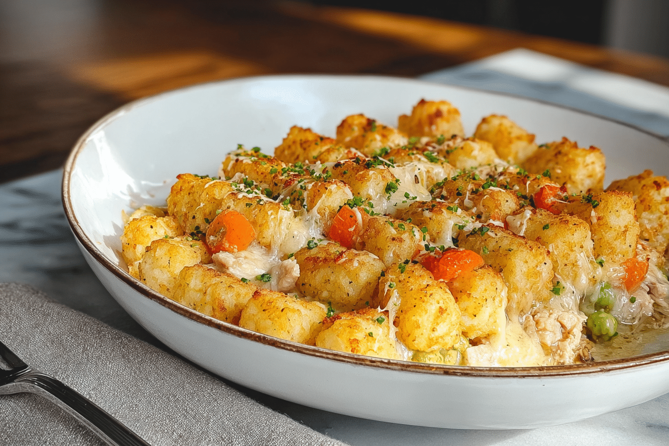 Turkey Tater Tot Hotdish
