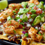 Shrimp and Chorizo Nachos with Fresh Pico de Gallo