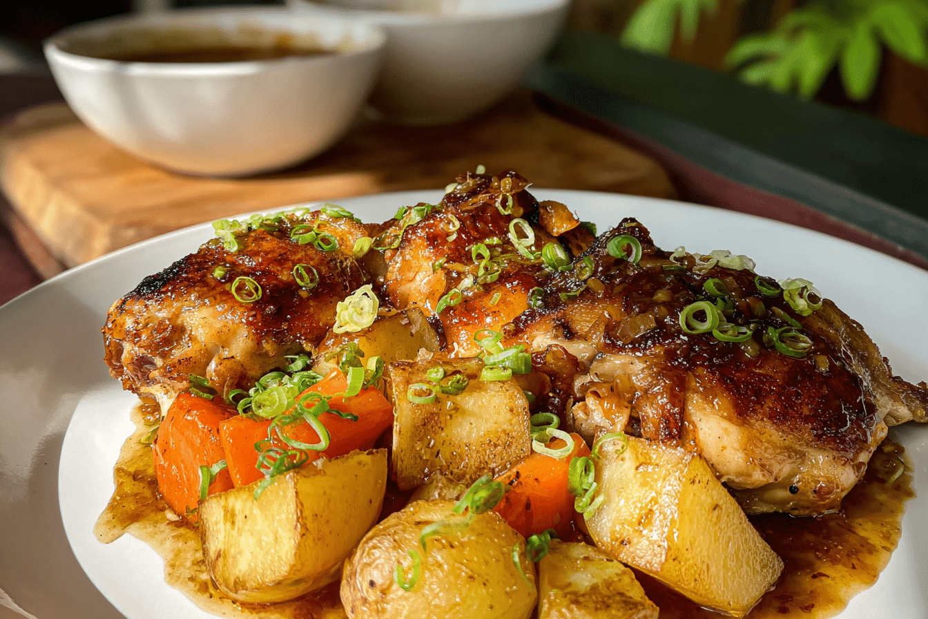 Orange Juice Chicken & Potatoes