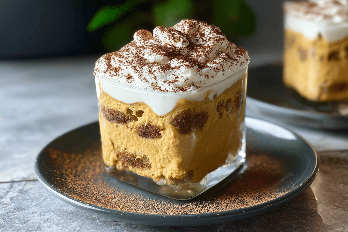 Easy Pumpkin Tiramisu Dessert