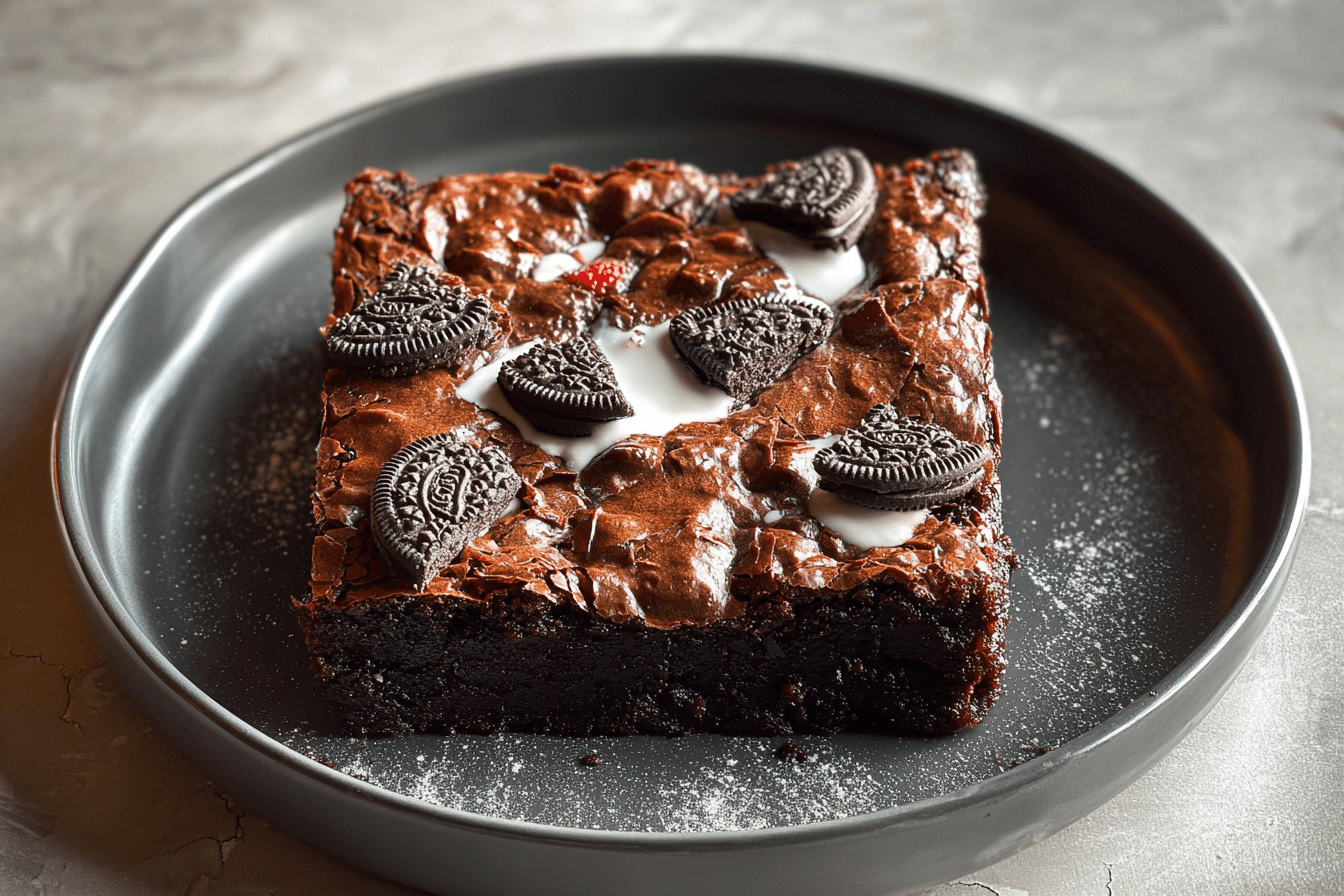 Easy Fudgy Oreo Brownie Recipe