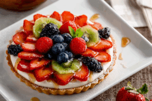 Fresh Fruit Tart with Vanilla Mascarpone Cream