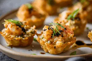 Crispy Cajun Shrimp Cups