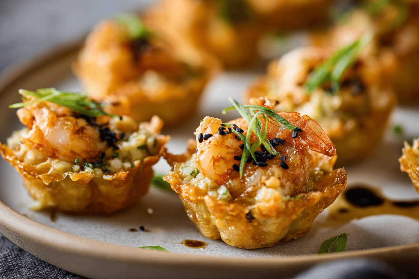 Crispy Cajun Shrimp Cups