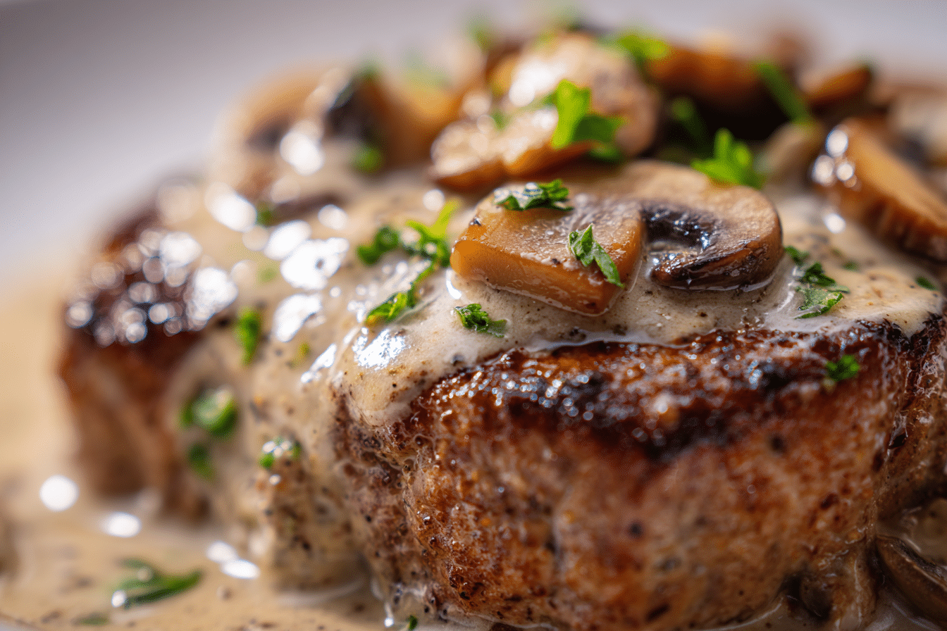 Easy Cube Steak with Cream of Mushroom Soup