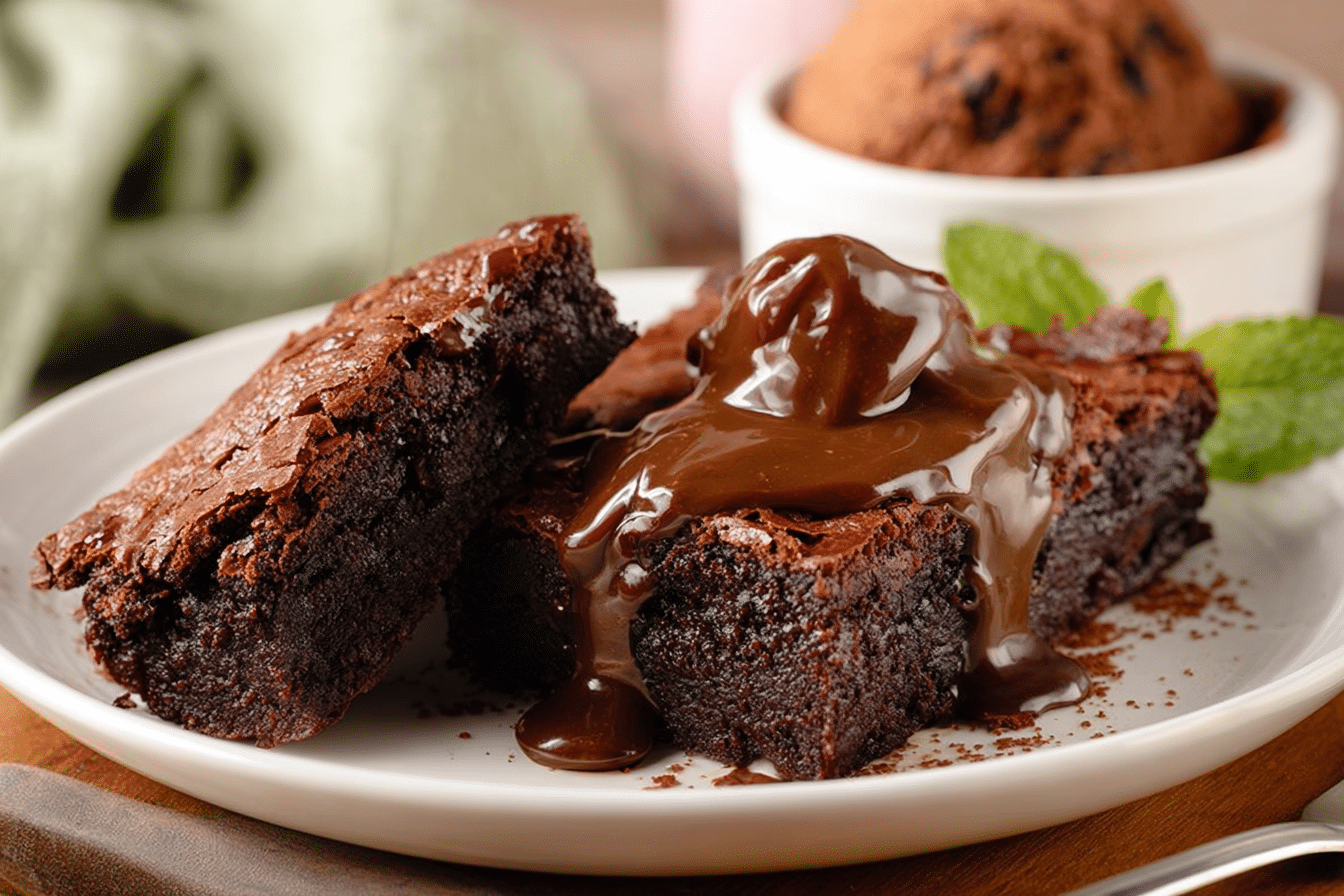 Slow Cooker Hot Fudge Brownies