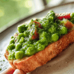 Pea Bruschetta
