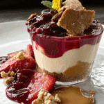 No Bake Individual PB&J Cheesecake Parfait