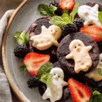 Ghost Cookies (Black Cocoa Cookies)
