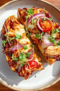 BBQ Chicken French Pizza Bread