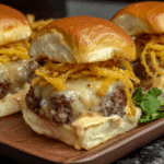 Double Cheese Fry Burger Sliders