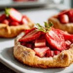 Mini Strawberry Rhubarb Galettes