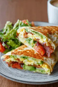 Tortilla Breakfast Wrap (TikTok Tortilla Fold)