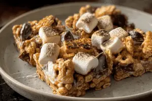 Gooey S'mores Cereal Treats