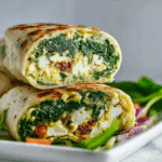 Spinach Feta Egg White Wraps – Egg Cottage Cheese Bake