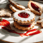 Strawberry Linzer Cookies