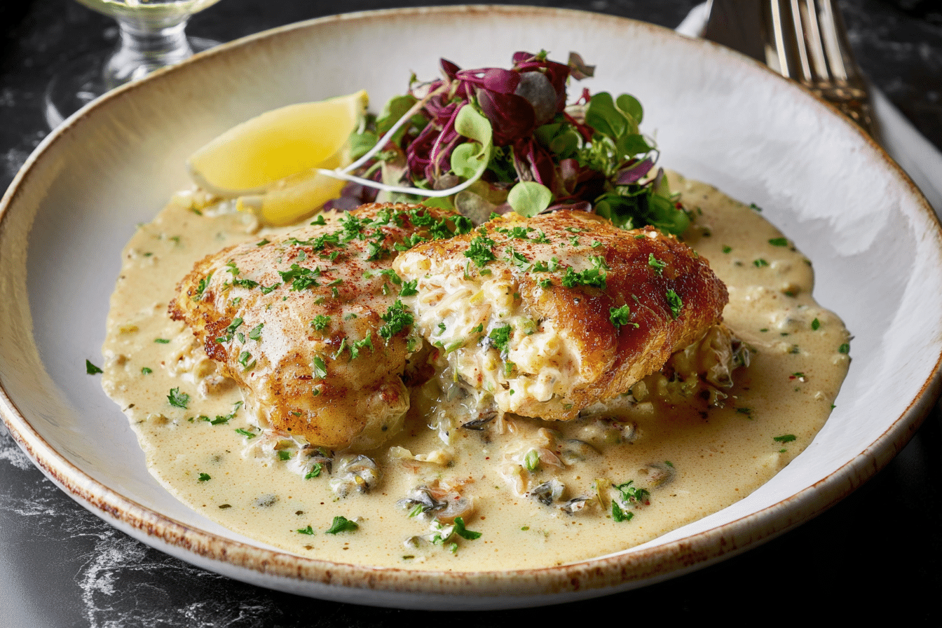 Crab-Stuffed Flounder
