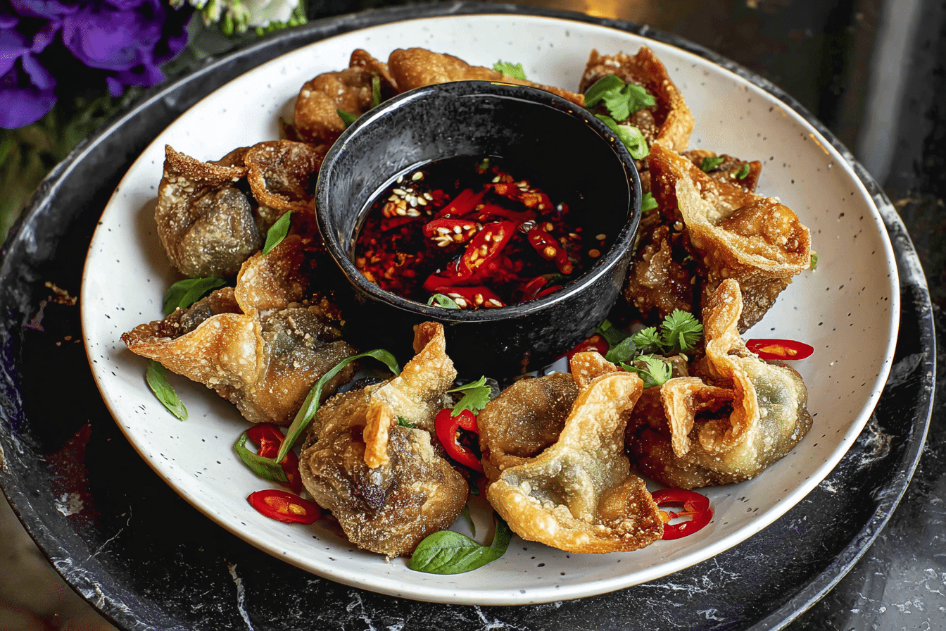 Crispy Fried Beef Wontons Recipe
