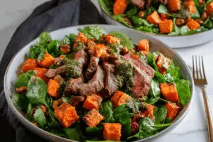 Fall Steak Salad with Sweet Potatoes
