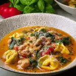 Creamy Chicken Sausage & Tortellini Soup