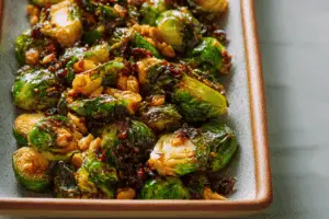 Brussels Sprouts with Gochujang Butter