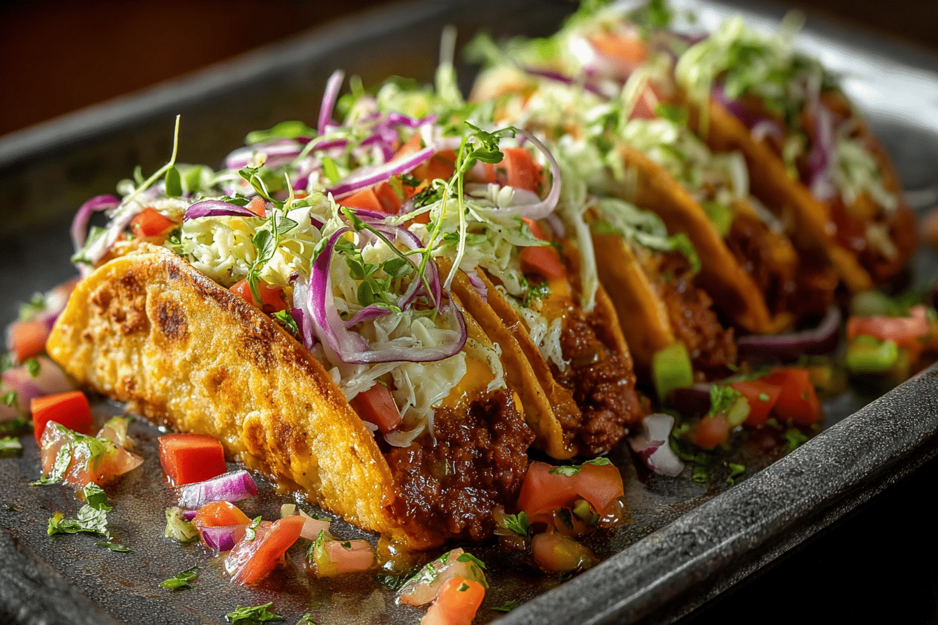 Oven-Baked Cheesy Tacos