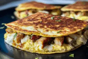 Chicken Sausage Breakfast Quesadillas
