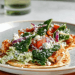 Smash Chicken Caesar Tacos