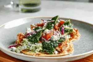 Smash Chicken Caesar Tacos