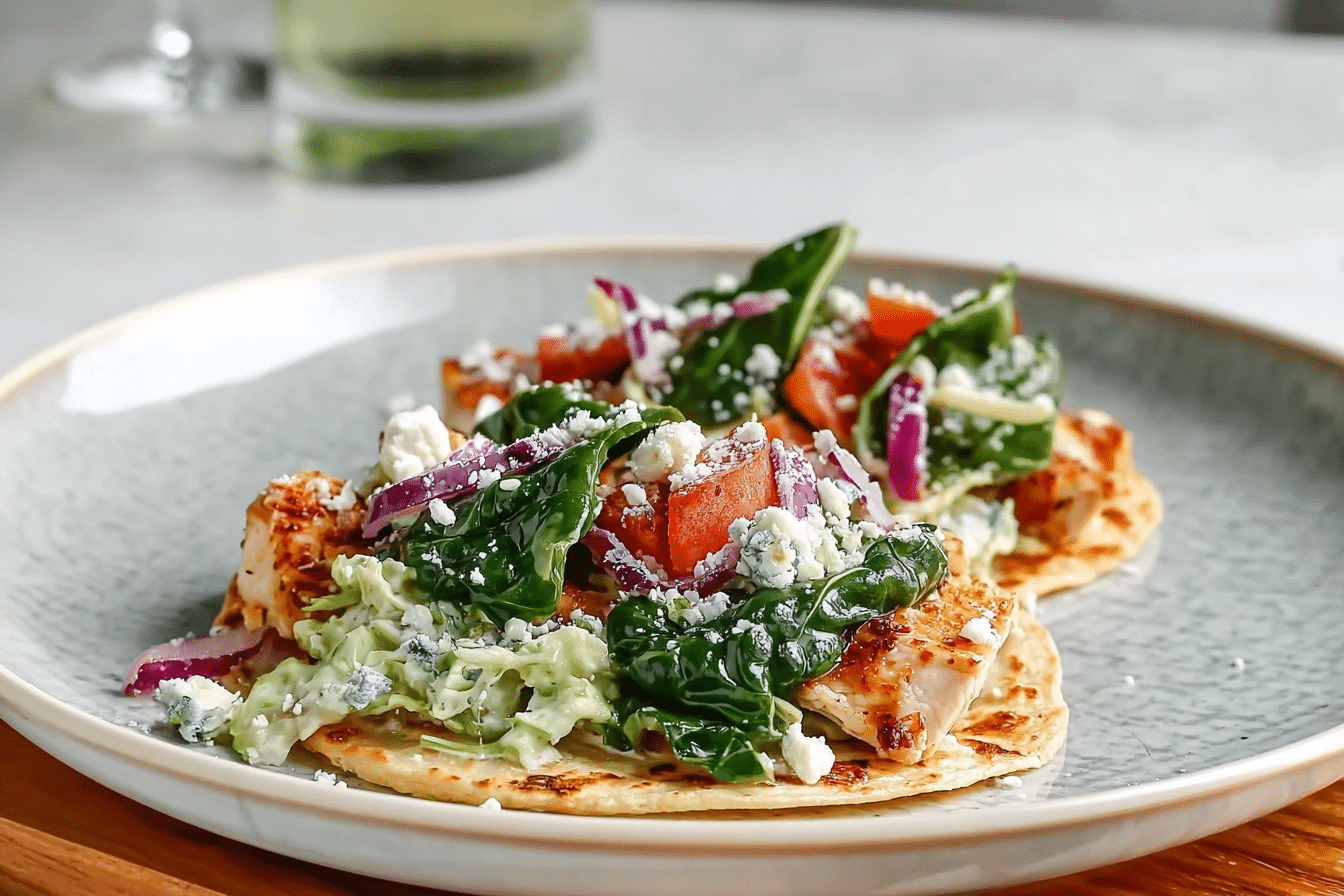 Smash Chicken Caesar Tacos