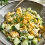 Street Corn Creamy Cucumber Salad