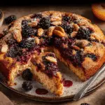 Blackberry Apricot Buckle Cake