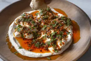 Sizzling Achaari Labneh Dip