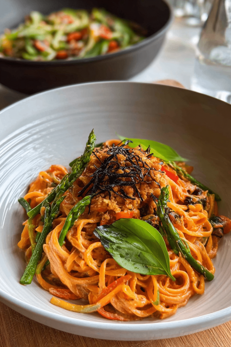 Creamy Tomato Coconut Noodles