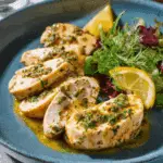 Poached Chicken Breasts with Lemon-Herb Dressing