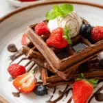 Chocolate Buttermilk Waffles