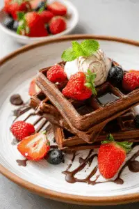 Chocolate Buttermilk Waffles