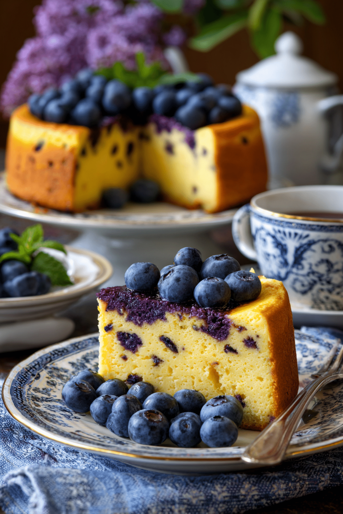 Blueberry Yogurt Morning Cake