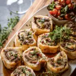 Easy French Dip Pinwheels